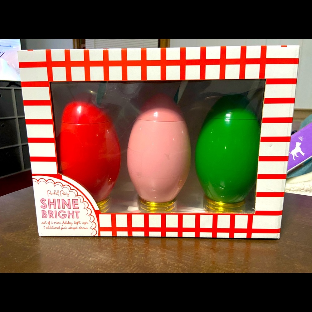 Packed Party Shine Bright Holiday Light Cups
